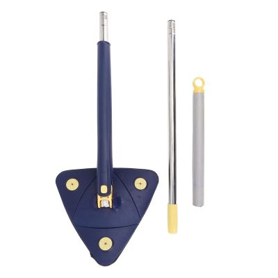 360 Rotatable Adjustable Cleaning Mop, Triangle Cleaning Mop for Hardwood Windows Floors Walls Tiles Triangle Mop Set, Effectively Remove Stains and Water Stains