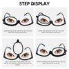 SOPHILY 2 Pack Makeup Reading Glasses for Women Flip Down Cosmetic Readers Make Up Eyeglasses Spring Hinge +1.75 view 4