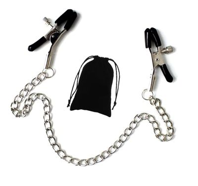 Adjustable Metal Nipple Clamps Non-Piercing Adjustable Metal Nipple Clamps On Nipple Rings Decorative Clip for Clothing Accessories On Nipple Rings Decorative (Q)