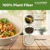[500 COUNT]Harvest Pack PFAS FREE 48oz Round Compostable Bowls, Heavy-Duty Eco-Friendly Disposable Bagasse Large Soup Paper Bowls, sugarcane made for Meal Prep Takeout Dinnerware, Microwave Safe view 3