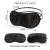 210 PCS Sleep Masks Bulk Eye Mask, Liubeili Sleeping Mask Blindfold Eye Cover Team Building Games Party with Nose Pad and Adjustable Strap for Women Men 4 Layers Black view 2