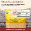 Darsa Organics Yellow Moong Dal (2lb) - USDA Organic Split Yellow Mung Beans - Premium Dry Lentils for Khichdi, Soup & Salad - Non-GMO, Chemical-Free & Kosher Protein Rich Vegan Superfood view 2