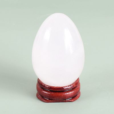 ASNAT 50 * 35 Big Size Yoni Egg Massage Body Natural Crystal Rose Quartz Ball Kegel Exercise,50x35 Undrill