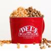 2 Gallon Popcorn Tin Gift - Half Cheese/Half Caramel Gourmet Popcorn Gift Tin - Del's Popcorn Shop view 1