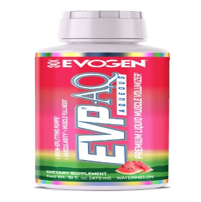 Evogen EVP AQ - Liquid Glycerol Muscle Volumizer | Pre Workout for Pumps, Vascularity, & Hydration | Premium Preworkout for Men & Women | Watermelon | 16 fl oz