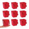 Bulk 24 Pieces Red Cardboard Buckets with Ribbon Handles view 1