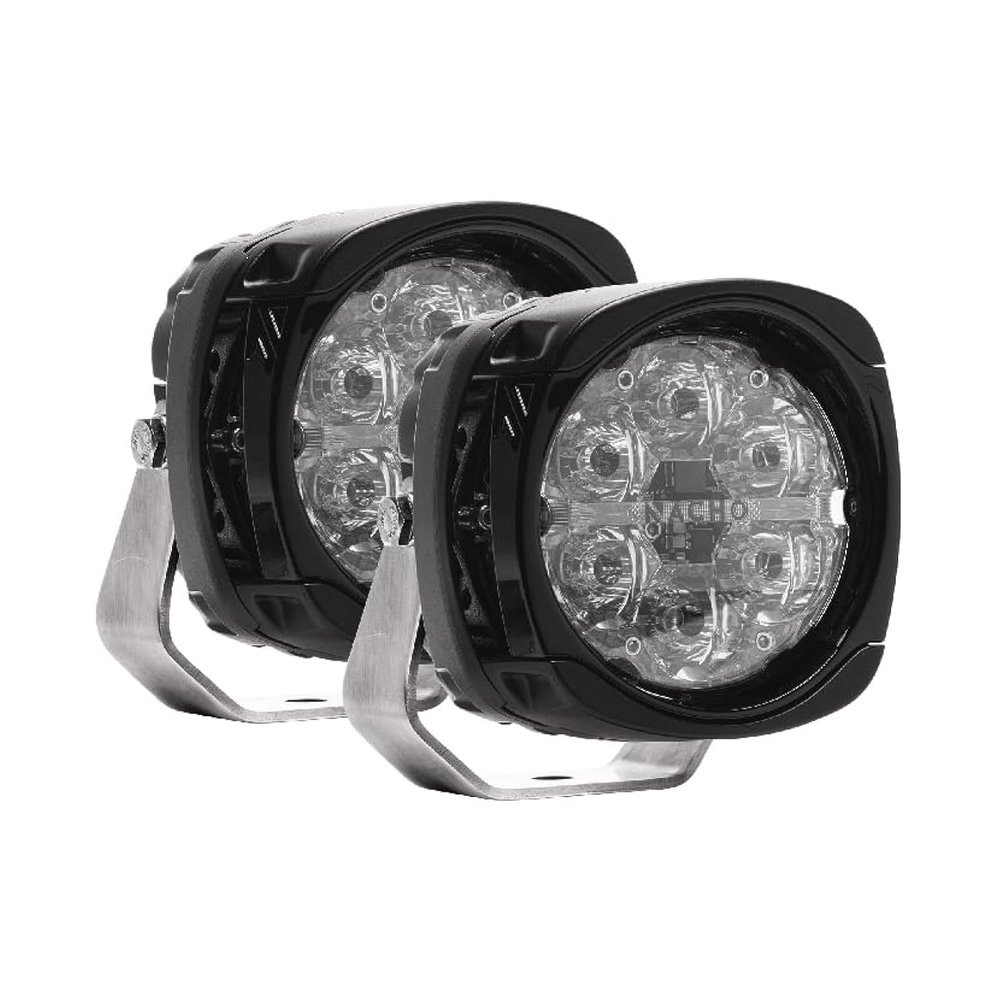 Nacho PM431 Quatro Spot Offroad LED Lightning 60W Each Effective Lumens 10,820 Peak Candela 212,000. Illuminate with Style Your 4x4 Off Road Adventures - Pair