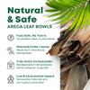 DISPOSABLE GREEN  Square Disposable Bowls, Areca Leaf Serving Bowls, Serving Bowls for Parties, Weddings, Catering, & More, Disposable Bowls for Hot Food & Cold Food, 12L x 12W x 4D cm, 500-Pcs view 3