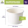 CIAO! 16OZ Disposable White Paper Food Container, 115mm Diameter, Lids Sold Separately (500/case) view 4