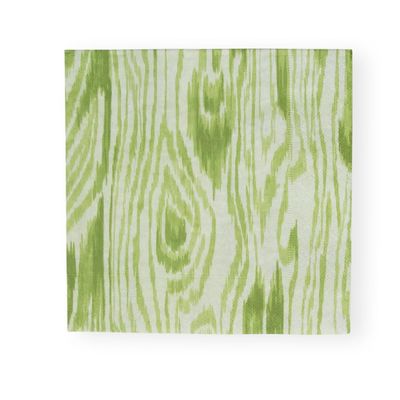 Woodgrain Moss Green Cocktail Napkins - 20 Per Package