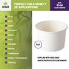 CIAO! 90mm Diameter PP Lid, Designed and Fit BRAND 8oz Paper Food Container (1000/case) view 4