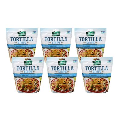 Fresh Gourmet Tortilla Strips, Lightly Salted 3.5 Ounce (Pack of 6)