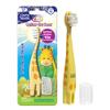 GuruNanda Kids Butter On Gums Cute Giraffe Toothbrush with Tongue Scraper & Cover - Super Soft Bristles for Gentle Cleaning -Ergonomic Handle (Age 1+) view 1