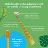 GuruNanda Kids Butter On Gums Cute Giraffe Toothbrush with Tongue Scraper & Cover - Super Soft Bristles for Gentle Cleaning -Ergonomic Handle (Age 1+) view 3