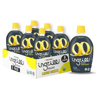 Ingrilli Organic Lemon Squeeze, 7 Fl Oz Bottle (Pack of 6)