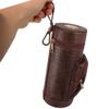 AMANCY Classy Cylindrical Hand Carry Cigar Case with Premium Cutter and Rest , Cedar Wood Lined Travel Cigar Holder Humidor kit with Built-In Hygrometer, Long Humidifier, and Dropper view 3