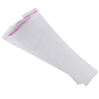 HAKIDZEL Thick Self-adhesive Cello Bags 5x27cm 200pack for Bakery Cookies Wrapping