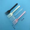 100 Pcs Disposable Plastic Forks Individually Wrapped Size: Length about 4.75" Width about 0.87" (Black) view 2