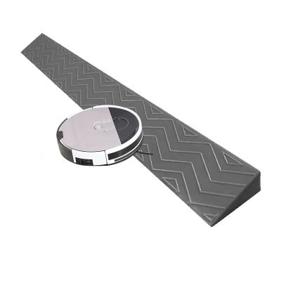 Yqyc Indoor Curb Ramps Plastic Car Ramps Door Sill Ramp Indoor Kerb Ramp for Threshold Wheelchair Scooter Sweeping Robot, Easy Portable Door Step Accessible Channel (Color : Gris, Size : Height 2cm)