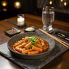 Yopokki Instant Halal Tteokbokki Pack (Hot Spicy, 2 Packs) Korean Street food with sweet and hot spicy sauce Topokki Rice Cake - Quick & Easy to Prepare view 3