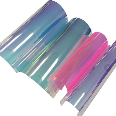 VILLCASE 4 Sheets Clear Cellophane Wrap Roll Iridescent A4 Transparent Decorative Window Film Film Epoxy Packaging Roll