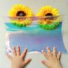 VILLCASE 4 Sheets Clear Cellophane Wrap Roll Iridescent A4 Transparent Decorative Window Film Film Epoxy Packaging Roll view 3