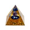 12 Zodiac Orgone Crystal Pyramid, Natural Amethyst Crystal Ball for Aries Zodiac, 2" Orgone Healing Pyramid for Positive Energy Stress Reduce Healing Meditation Attract Wealth Lucky view 1