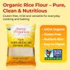 Darsa Organics White Rice Flour - Premium Organic, USDA Certified, Non-GMO, Gluten-Free Rice Flour Powder for Baking & Cooking, Chemical-Free, Long Shelf Life, Food Grade Pouch - 2 lb (908g) view 3