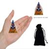 12 Zodiac Orgone Crystal Pyramid, Natural Amethyst Crystal Ball for Gemini Zodiac, 2" Orgone Healing Pyramid for Positive Energy Stress Reduce Healing Meditation Attract Wealth Lucky view 4