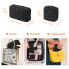 Likesing Period Bag for Teen Girls, Leather Sanitary Napkin Storage Bag, Portable Menstrual Pad Bag Period Pads Pouch, Small Make Up Bags(Black) view 4