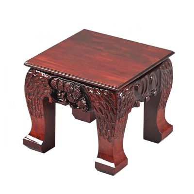 ARINAL Statue Base Bonsai Base Retro Square Wooden Vase Bonsai Base Table Lamp Teapot Base, Home Decor Display Stand Vase Stand (Size : S)