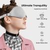 Audree Earplugs- Sleep Mask Set - Noise Cancelling Earplugs and 100% Light Blocking Eye Covers for Sleeping, Travel, Napping, Meditation, Shift Work - Achieve Ultimate Relaxation, White+ Grey view 2