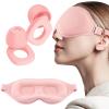 Audree Earplugs-Eye Mask for Sleeping - Complete Sleep Solution with Sleep Ear Plugs and 100% Light Blocking Eye Mask for Men and Women | Ideal for Travel, Napping, Gift, Meditation, Shift Work, Pink view 1
