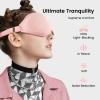 Audree Earplugs-Eye Mask for Sleeping - Complete Sleep Solution with Sleep Ear Plugs and 100% Light Blocking Eye Mask for Men and Women | Ideal for Travel, Napping, Gift, Meditation, Shift Work, Pink view 2