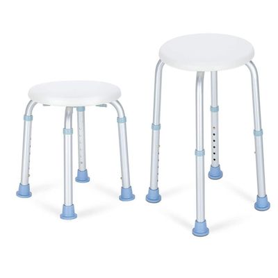 360 Degree Rotation Shower Stool, 7 Gears Height Adjustment Bath Chair, Bath Seat for Tub and Bathroom, Round Shower Safety Seating, for Seniors and Disabled