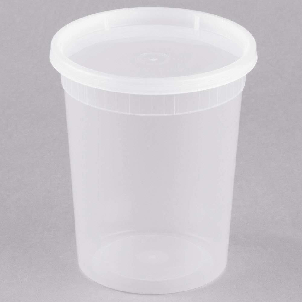 32oz Deli Food Storage Containers with Lid Togo Soup Cup Microwave Safe 240-pack (32oz) S32