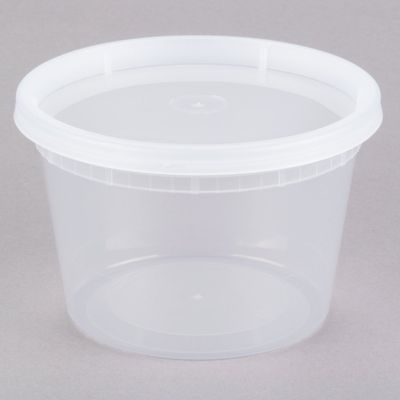 16oz Deli Food Storage Containers with Lid Togo Soup Cup Microwave Safe 240-pack (16oz) S16