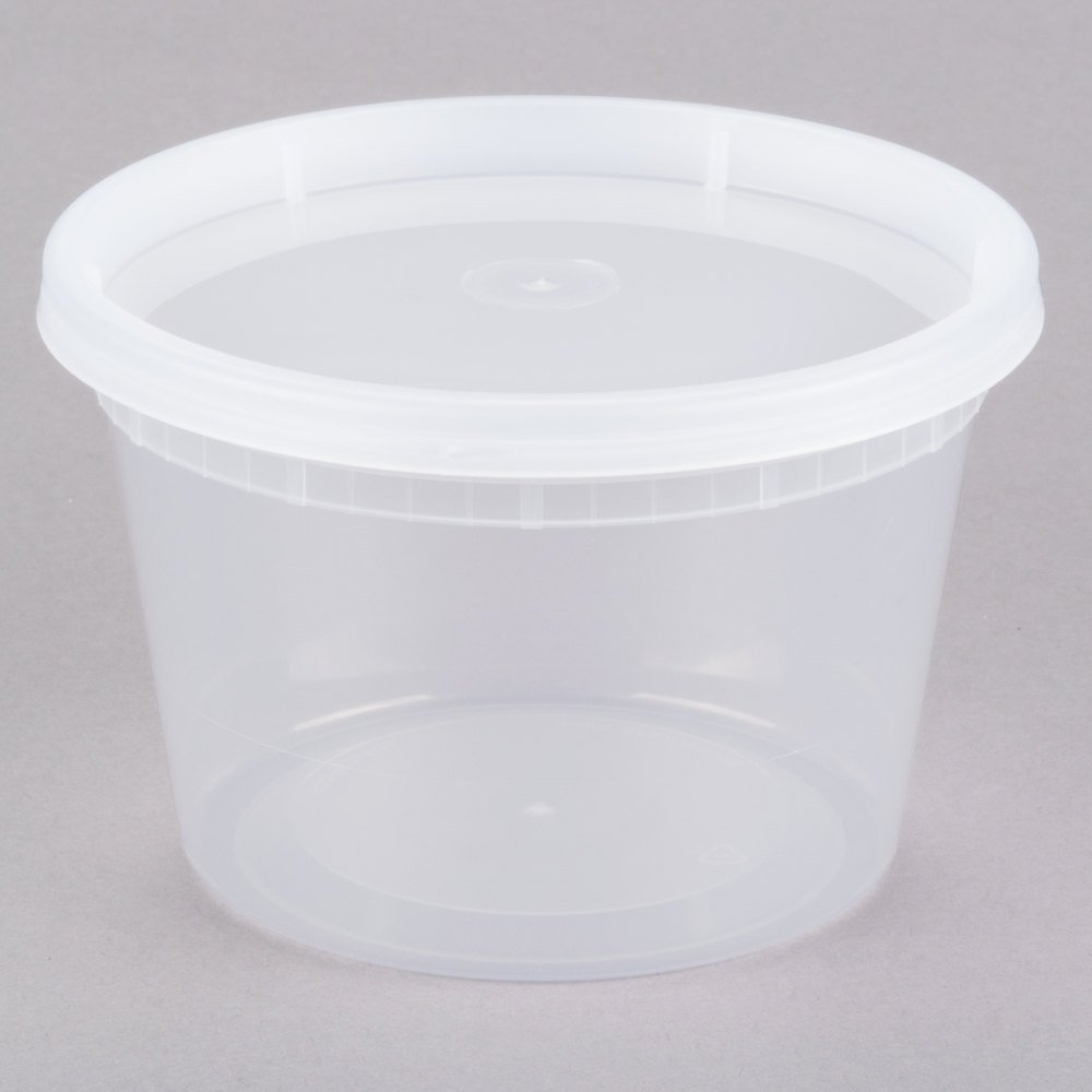 16oz Deli Food Storage Containers with Lid Togo Soup Cup Microwave Safe 240-pack (16oz) S16