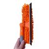 10" Rotating Squeegee with Removable Microfiber Brush 2-in-1 Scrubber and Washer Head for Window and Solar Panel Cleaning, Fits Threaded Extension Poles, Soft, Rewashable Cloth view 3