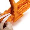 10" Rotating Squeegee with Removable Microfiber Brush 2-in-1 Scrubber and Washer Head for Window and Solar Panel Cleaning, Fits Threaded Extension Poles, Soft, Rewashable Cloth view 4