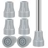 6 Pack Crutch Tips, AHIER 7/8 inch Heavy Duty Non Slip Rubber Cane Tips, Replacement Crutch Feet Cap view 1