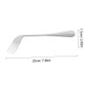 1 Set Elbow Fork Spoon Curved Spoon Dinner Fork Small Forks Eating Utensils for Disabled People Taster Spoons Utensils Angled Elder Stainless Steel Feed view 2