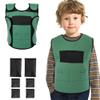 OUTREE Weighted Vest for Kids with Sensory Needs (Medium, Ages 5-7), Compression Vest for Kids with ADHD and Autism, Weighted Vest Including 6 Removable Weights, Breathable Mesh Design (Green) view 1
