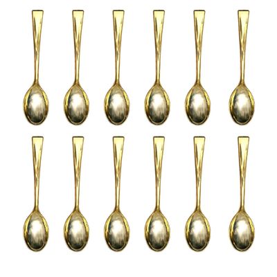 LALAFINA Spoons Mini Plastic Sample Spoons 72pc Portable for Wedding Baptism Birthday Dinner