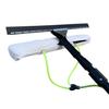17" All-in-One 2 Nozzle Scrubber & Squeegee for Water Fed Pole System, Soft Fleece Sleeve Dual Water Jets, Ideal for Solar Panel & Window Cleaning, Tinted Glass, and High Windows view 3