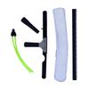 17" All-in-One 2 Nozzle Scrubber & Squeegee for Water Fed Pole System, Soft Fleece Sleeve Dual Water Jets, Ideal for Solar Panel & Window Cleaning, Tinted Glass, and High Windows view 4