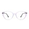 AOOLIA Cutie Cat Eye Transparent Reading Glasses Vintage Lightweight Reader Diopters Butterfly Eyeglasses with Spring Hinge (Purple, 2.0, multiplier_x) view 1