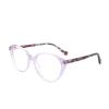 AOOLIA Cutie Cat Eye Transparent Reading Glasses Vintage Lightweight Reader Diopters Butterfly Eyeglasses with Spring Hinge (Purple, 2.0, multiplier_x) view 2