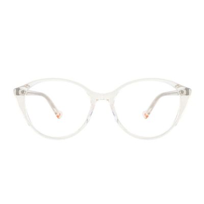 AOOLIA Cutie Cat Eye Transparent Reading Glasses Vintage Lightweight Reader Diopters Butterfly Eyeglasses with Spring Hinge (Clear, 2.25, multiplier_x)