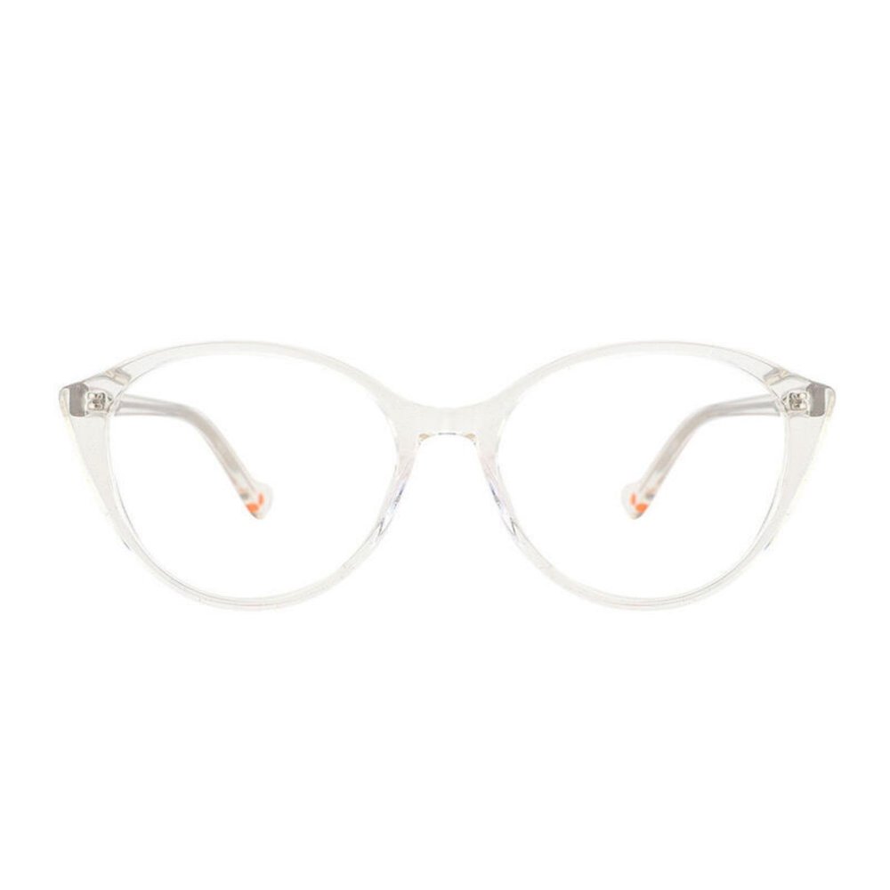 AOOLIA Cutie Cat Eye Transparent Reading Glasses Vintage Lightweight Reader Diopters Butterfly Eyeglasses with Spring Hinge (Clear, 2.25, multiplier_x)